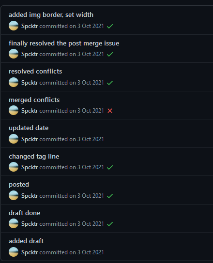 Old Commits